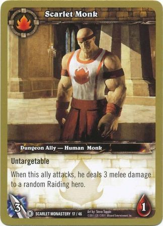 Scarlet Monk Scarlet Monastery 17 46 Common WoW Dungeon Deck Scarlet Monastery Singles Scarlet Monk Scarlet Monastery 17 46 Common WoW Dungeon Deck Scarlet Monastery Singles