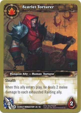 Scarlet Torturer Scarlet Monastery 20 46 Common WoW Dungeon Deck Scarlet Monastery Singles Scarlet Torturer Scarlet Monastery 20 46 Common WoW Dungeon Deck Scarlet Monastery Singles