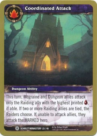 Coordinated Attack Scarlet Monastery 23 46 Common WoW Dungeon Deck Scarlet Monastery Singles Coordinated Attack Scarlet Monastery 23 46 Common WoW Dungeon Deck Scarlet Monastery Singles