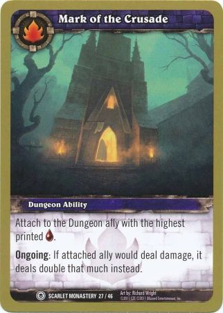 Mark of the Crusade Scarlet Monastery 27 46 Common WoW Dungeon Deck Scarlet Monastery Singles Mark of the Crusade Scarlet Monastery 27 46 Common WoW Dungeon Deck Scarlet Monastery Singles
