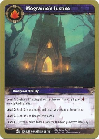 Mograine s Justice Scarlet Monastery 28 46 Common WoW Dungeon Deck Scarlet Monastery Singles Mograine s Justice Scarlet Monastery 28 46 Common WoW Dungeon Deck Scarlet Monastery Singles