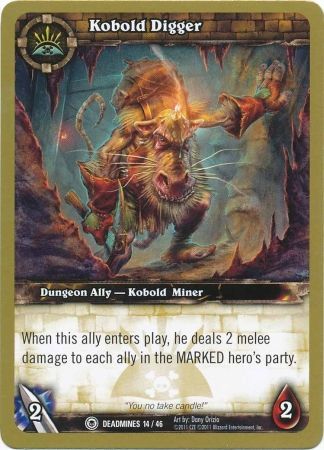 Kobold Digger Deadmines 14 46 Common WoW Dungeon Deck The Deadmines Singles Kobold Digger Deadmines 14 46 Common WoW Dungeon Deck The Deadmines Singles
