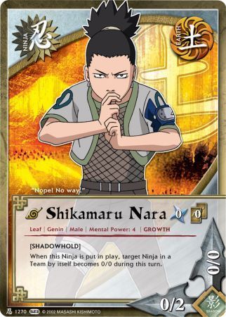 Shikamaru Shadowhold 1270 Common Naruto Invasion Shikamaru Shadowhold 1270 Common Naruto Invasion
