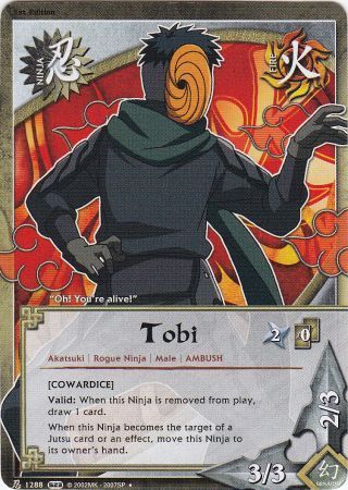 Tobi Cowardice 1288 Uncommon Naruto Invasion Tobi Cowardice 1288 Uncommon Naruto Invasion