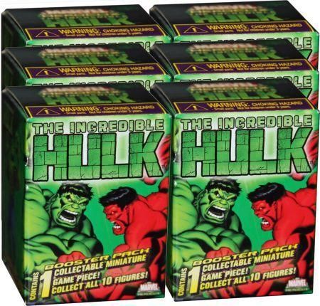 Incredible Hulk Gravity Feed Sealed Brick of 6 Booster Packs Marvel Heroclix Heroclix Sealed Product Incredible Hulk Gravity Feed Sealed Brick of 6 Booster Packs Marvel Heroclix Heroclix Sealed Product