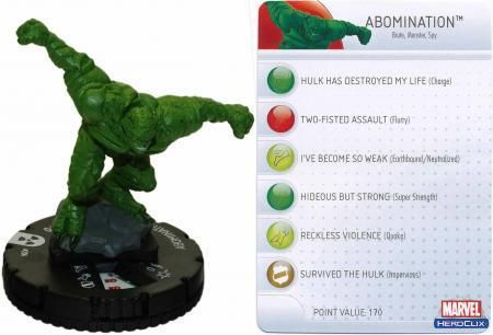 Abomination 206 Incredible Hulk Gravity Feed Marvel Heroclix Incredible Hulk Gravity Feed Abomination 206 Incredible Hulk Gravity Feed Marvel Heroclix Incredible Hulk Gravity Feed