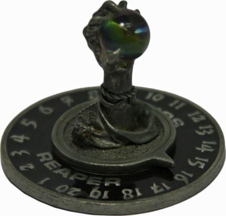 1995 Scrye Black Hand w Crystal Ball Life Counter Reaper Miniatures Dice Life Counters Tokens 1995 Scrye Black Hand w Crystal Ball Life Counter Reaper Miniatures Dice Life Counters Tokens