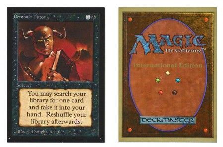 Demonic Tutor International Edition Collectors Edition International Singles Demonic Tutor International Edition Collectors Edition International Singles