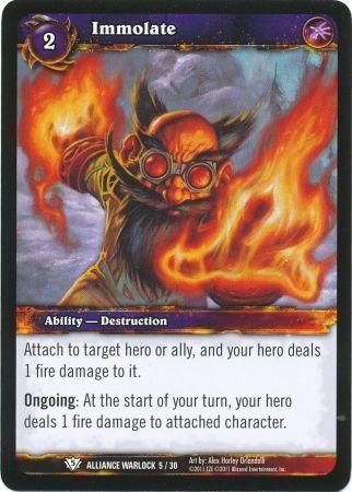 Immolate Alliance Warlock 5 30 Common Immolate Alliance Warlock 5 30 Common