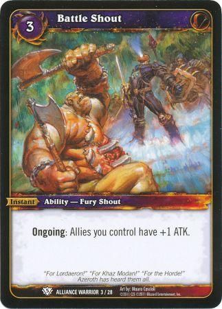 Battle Shout Alliance Warrior 3 28 Common Battle Shout Alliance Warrior 3 28 Common