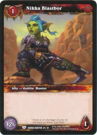 Nikka Blastbor Horde Hunter 21 31 Common WoW Horde Troll Hunter Nikka Blastbor Horde Hunter 21 31 Common WoW Horde Troll Hunter