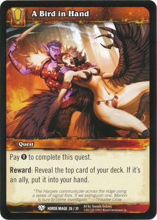 A Bird in Hand Horde Mage 26 31 Common WoW Horde Goblin Mage A Bird in Hand Horde Mage 26 31 Common WoW Horde Goblin Mage