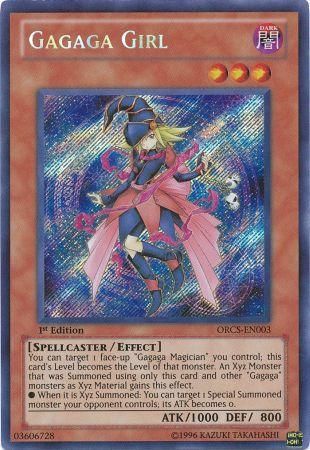 Gagaga Girl ORCS EN003 Secret Rare 1st Edition Order of Chaos 1st Edition Singles Gagaga Girl ORCS EN003 Secret Rare 1st Edition Order of Chaos 1st Edition Singles