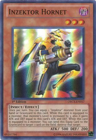 Inzektor Hornet ORCS EN017 Super Rare 1st Edition Order of Chaos 1st Edition Singles Inzektor Hornet ORCS EN017 Super Rare 1st Edition Order of Chaos 1st Edition Singles