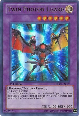 Twin Photon Lizard ORCS EN039 Ultra Rare 1st Edition Twin Photon Lizard ORCS EN039 Ultra Rare 1st Edition