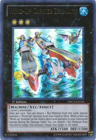 Wind Up Carrier Zenmaity ORCS EN044 Ultra Rare 1st Edition Wind Up Carrier Zenmaity ORCS EN044 Ultra Rare 1st Edition