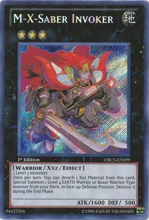 M X Saber Invoker ORCS EN099 Secret Rare 1st Edition Order of Chaos 1st Edition Singles M X Saber Invoker ORCS EN099 Secret Rare 1st Edition Order of Chaos 1st Edition Singles