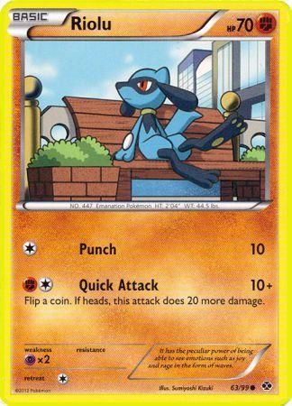Riolu 63 99 Common Black White 4 Next Destinies Singles Riolu 63 99 Common Black White 4 Next Destinies Singles