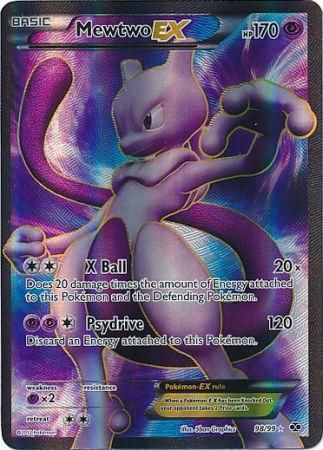 Mewtwo-EX - 98/99 - Full Art Ultra Rare Card Next Destinies Pokemon