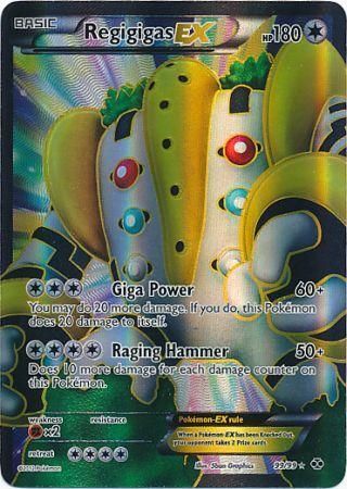 Card Regigigas-EX 99/99 da coleção Next Destinies