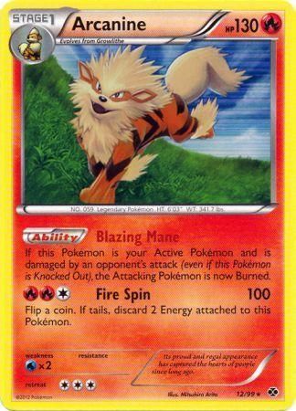 Arcanine 12 99 Rare Arcanine 12 99 Rare