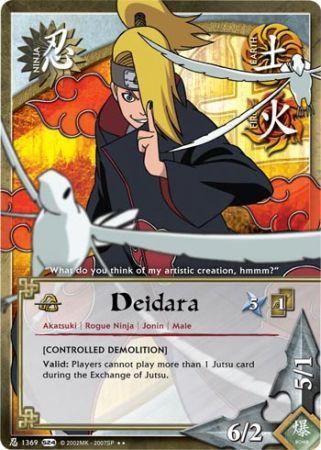 Deidara Controlled Demolition 1369 Rare Naruto Sage s Legacy Deidara Controlled Demolition 1369 Rare Naruto Sage s Legacy
