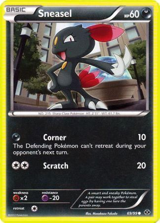 Sneasel 69 99 Common Black White 4 Next Destinies Singles Sneasel 69 99 Common Black White 4 Next Destinies Singles