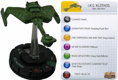 Star Trek HeroClix  #024  Heart Of Stars Cloaked ship with card 