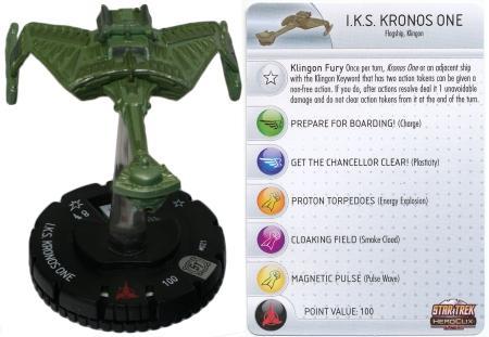 I.K.S. Kronos One #021 Star Trek Tactics Heroclix | TrollAndToad