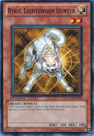 RYKO, LIGHTSWORN HUNTER SDDC-EN023 1st EDITION STRUCTURE DECK 2012 COMMON YTCG