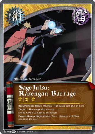 Sage Jutsu Rasengan Barrage 904 Rare 