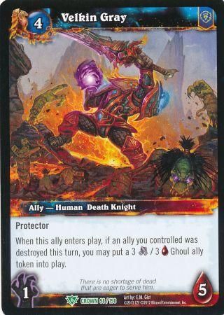 Velkin Gray 98 198 Uncommon WoW Crown of the Heavens Velkin Gray 98 198 Uncommon WoW Crown of the Heavens