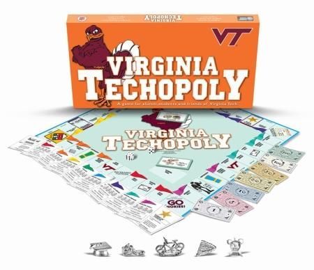 Virginia Techopoly board game Late for the Sky Board Games A Z Virginia Techopoly board game Late for the Sky Board Games A Z