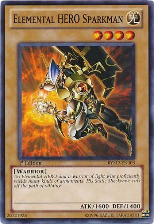 Elemental Hero Sparkman RYMP EN003 Common 1st Edition Ra Yellow Mega Pack 1st Edition Singles Elemental Hero Sparkman RYMP EN003 Common 1st Edition Ra Yellow Mega Pack 1st Edition Singles