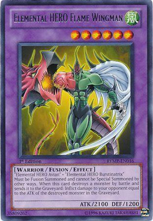 Elemental Hero Flame Wingman RYMP EN016 Rare 1st Edition Ra Yellow Mega Pack 1st Edition Singles Elemental Hero Flame Wingman RYMP EN016 Rare 1st Edition Ra Yellow Mega Pack 1st Edition Singles