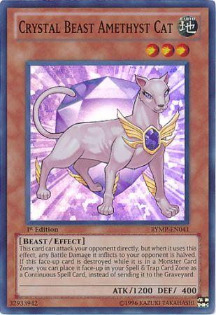 Crystal Beast Amethyst Cat LCGX-EN156 Common Yu-Gi-Oh Card U New