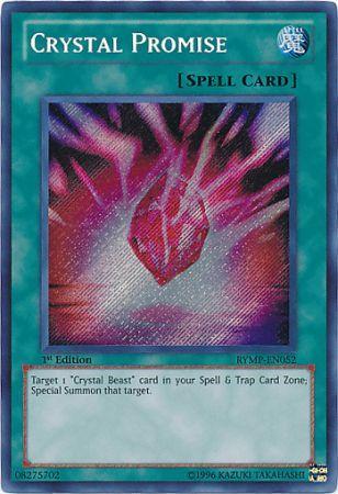 Crystal Promise RYMP EN052 Secret Rare 1st Edition Crystal Promise RYMP EN052 Secret Rare 1st Edition