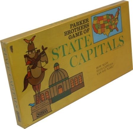 Game of State Capitals board game Parker Brothers Board Games A Z Game of State Capitals board game Parker Brothers Board Games A Z