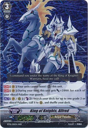 King of Knights Alfred BT01 001EN Triple Rare RRR King of Knights Alfred BT01 001EN Triple Rare RRR