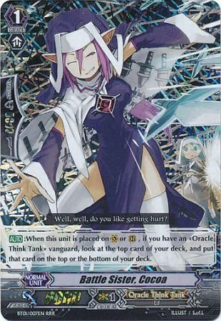 Battle Sister Cocoa BT01 007EN Triple Rare RRR Battle Sister Cocoa BT01 007EN Triple Rare RRR