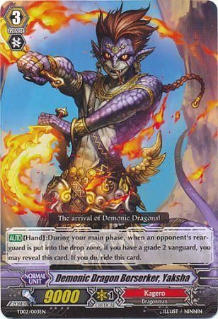 Demonic Dragon Berserker Yaksha TD02 003EN Demonic Dragon Berserker Yaksha TD02 003EN