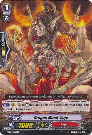 Dragon Monk Gojo TD02 008EN Trial Deck 2 Dragonic Overlord Singles Dragon Monk Gojo TD02 008EN Trial Deck 2 Dragonic Overlord Singles