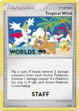 Tropical Wind DP25 Misprint Staff Worlds 09 Promo Pokemon Diamond Pearl Promos Tropical Wind DP25 Misprint Staff Worlds 09 Promo Pokemon Diamond Pearl Promos