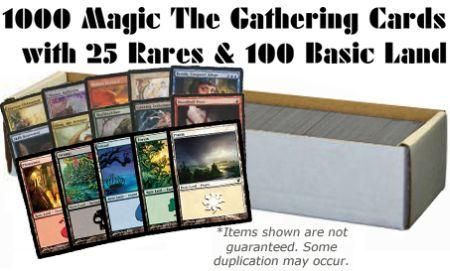 1 000 Magic the Gathering Cards with 25 Rares 100 Basic Land MTG Magic The Gathering Lots Bundles 1 000 Magic the Gathering Cards with 25 Rares 100 Basic Land MTG Magic The Gathering Lots Bundles