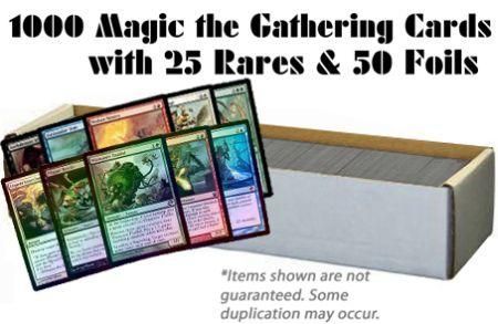 1 000 Magic the Gathering Cards with 25 Rares 50 Foils MTG Magic The Gathering Lots Bundles 1 000 Magic the Gathering Cards with 25 Rares 50 Foils MTG Magic The Gathering Lots Bundles