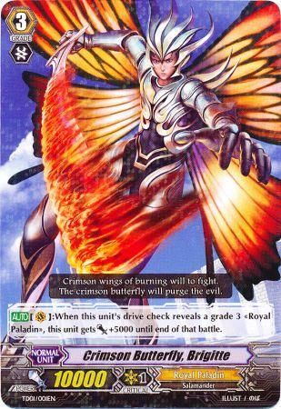 Crimson Butterfly Brigitte TD01 001EN Foil Crimson Butterfly Brigitte TD01 001EN Foil