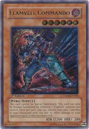 Ultimate Rare Flamvell Commando ANPR EN086 1st Edition Ancient Prophecy ANPR 1st Edition Singles Ultimate Rare Flamvell Commando ANPR EN086 1st Edition Ancient Prophecy ANPR 1st Edition Singles