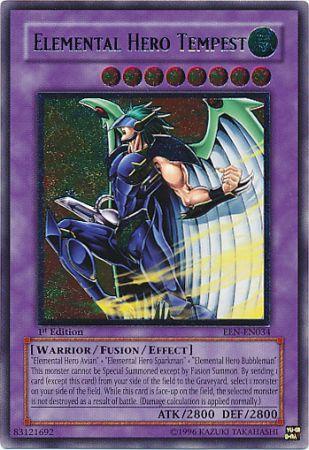LCGX-EN048 Elemental HERO Tempest Super Rare UNL Edition Mint YuGiOh Card
