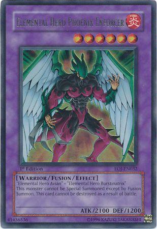 Ultimate Rare - Elemental Hero Phoenix Enforcer - EOJ-EN032 1st Edition