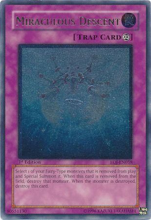 Ultimate Rare Miraculous Descent EOJ EN058 1st Edition Ultimate Rare Miraculous Descent EOJ EN058 1st Edition